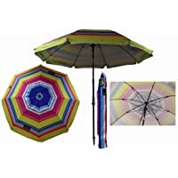 Sombrilla Crevicosta - Sombrilla con espiral- aluminio reforzado- diseño Multicolor- 200 cm de diámetro de parasol